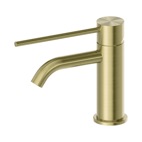 An image of Nero Tapware Mecca Care Basin Mixer Brushed Gold