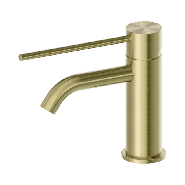 An image of Nero Tapware Mecca Care Basin Mixer Brushed Gold