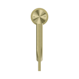 An image of Nero Tapware Mecca Care Basin Mixer Brushed Gold