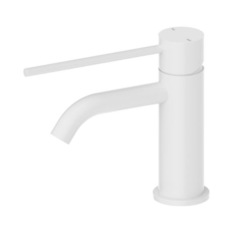 An image of Nero Tapware Mecca Care Basin Mixer Matte White