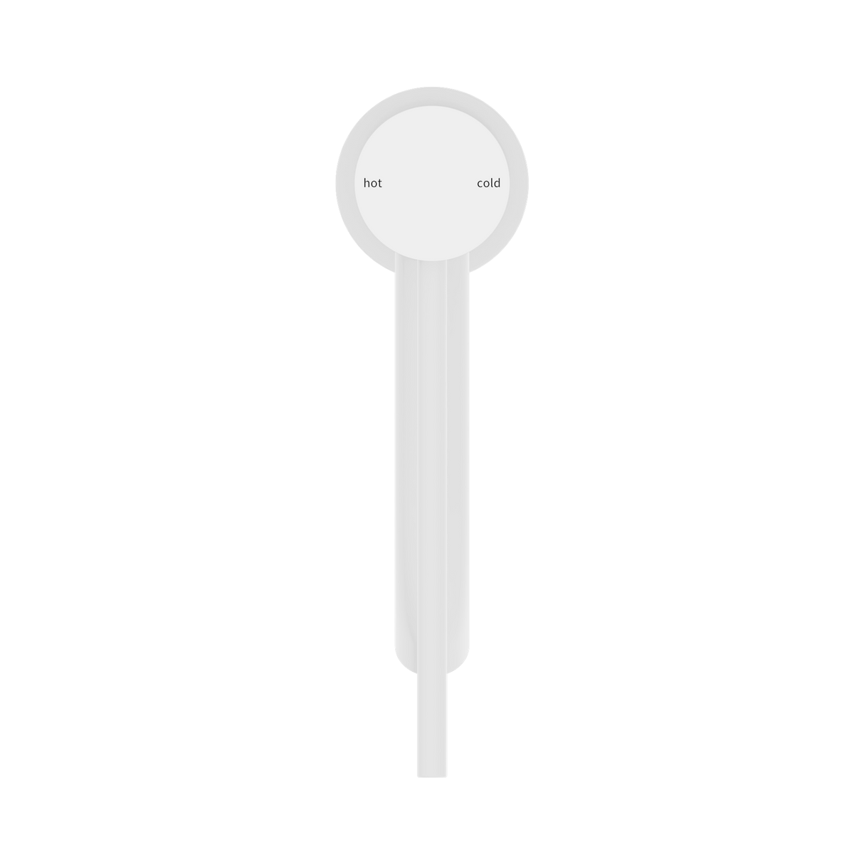 An image of Nero Tapware Mecca Care Basin Mixer Matte White