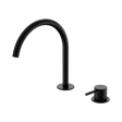 An image of Nero Tapware Mecca Hob Bath/Kitchen Mixer Set Arc Spout Matte Black