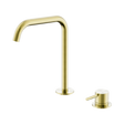 An image of Nero Tapware Mecca Hob Bath/Kitchen Mixer Set Edge Spout Brushed Gold