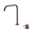 An image of Nero Tapware Mecca Hob Bath/Kitchen Mixer Set Edge Spout Brushed Bronze