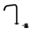 An image of Nero Tapware Mecca Hob Bath/Kitchen Mixer Set Edge Spout Matte Black