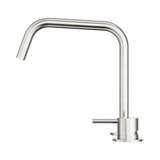 An image of Nero Tapware Mecca Hob Bath/Kitchen Mixer Set Edge Spout II Brushed Nickel