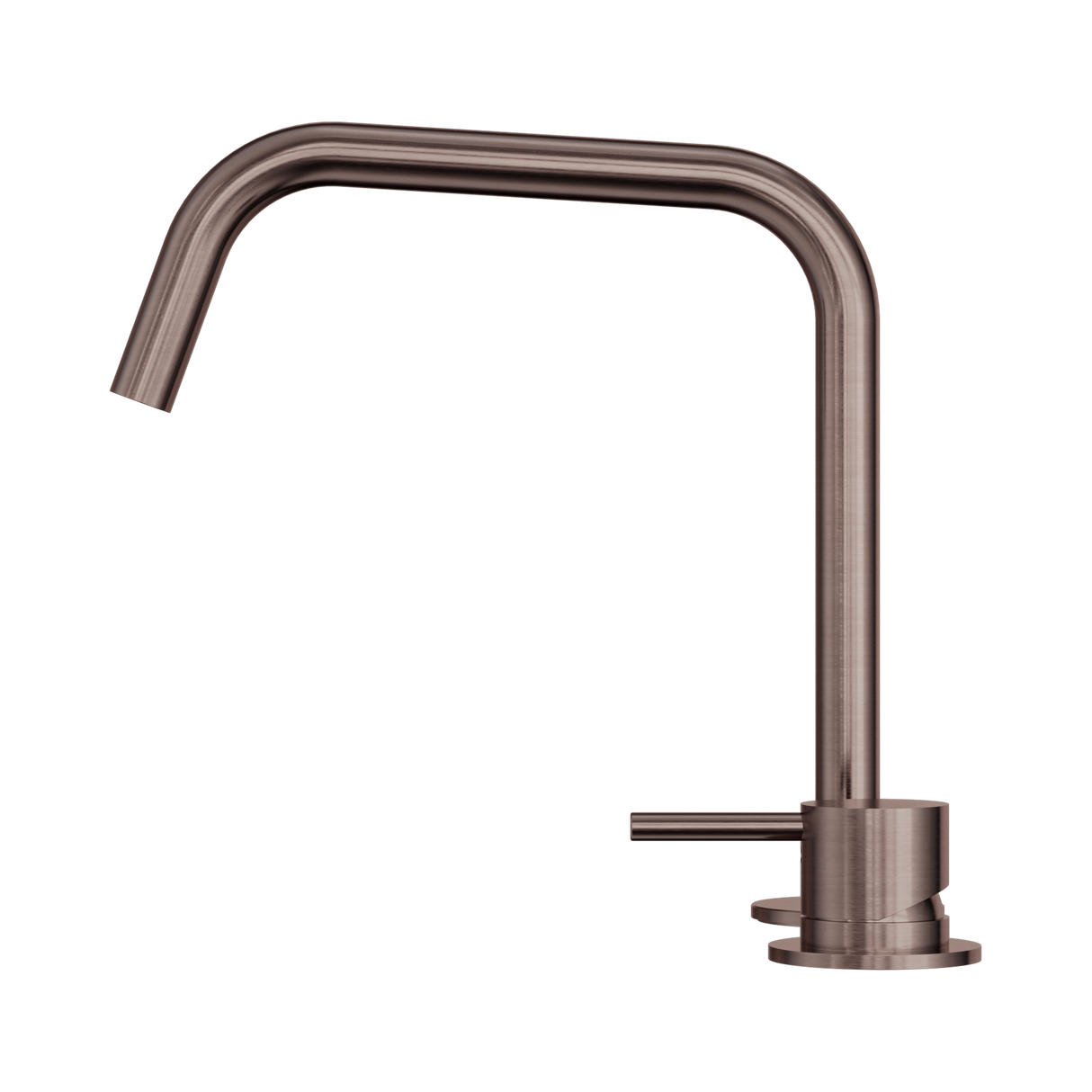 An image of Nero Tapware Mecca Hob Bath/Kitchen Mixer Set Edge Spout II Brushed Bronze