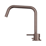 An image of Nero Tapware Mecca Hob Bath/Kitchen Mixer Set Edge Spout II Brushed Bronze