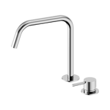 An image of Nero Tapware Mecca Hob Bath/Kitchen Mixer Set Edge Spout II Chrome