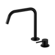 An image of Nero Tapware Mecca Hob Bath/Kitchen Mixer Set Edge Spout II Matte Black