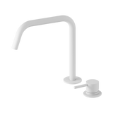 An image of Nero Tapware Mecca Hob Bath/Kitchen Mixer Set Edge Spout II Matte White