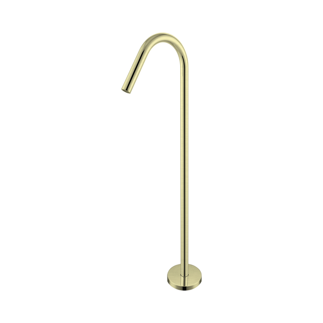 An image of Nero Tapware Mecca Freestanding Bath Spout Only Brushed Gold