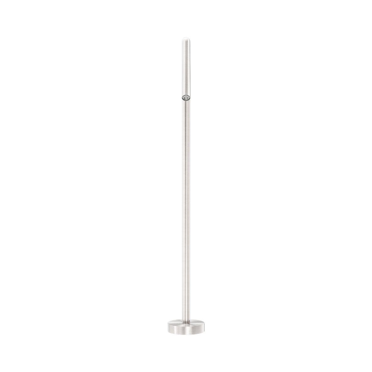 An image of Nero Tapware Mecca Freestanding Bath Spout Only Brushed Nickel