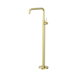 An image of Nero Tapware Mecca Freestanding Bath Mixer Square Shape Brushed Gold
