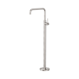 An image of Nero Tapware Mecca Freestanding Bath Mixer Square Shape Brushed Nickel