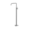 An image of Nero Tapware Mecca Freestanding Bath Mixer Square Shape Chrome