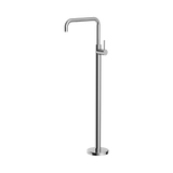An image of Nero Tapware Mecca Freestanding Bath Mixer Square Shape Chrome