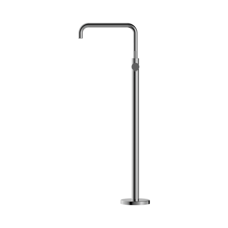 An image of Nero Tapware Mecca Freestanding Bath Mixer Square Shape Chrome