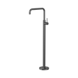 An image of Nero Tapware Mecca Freestanding Bath Mixer Square Shape Gun Metal