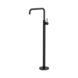 An image of Nero Tapware Mecca Freestanding Bath Mixer Square Shape Matte Black