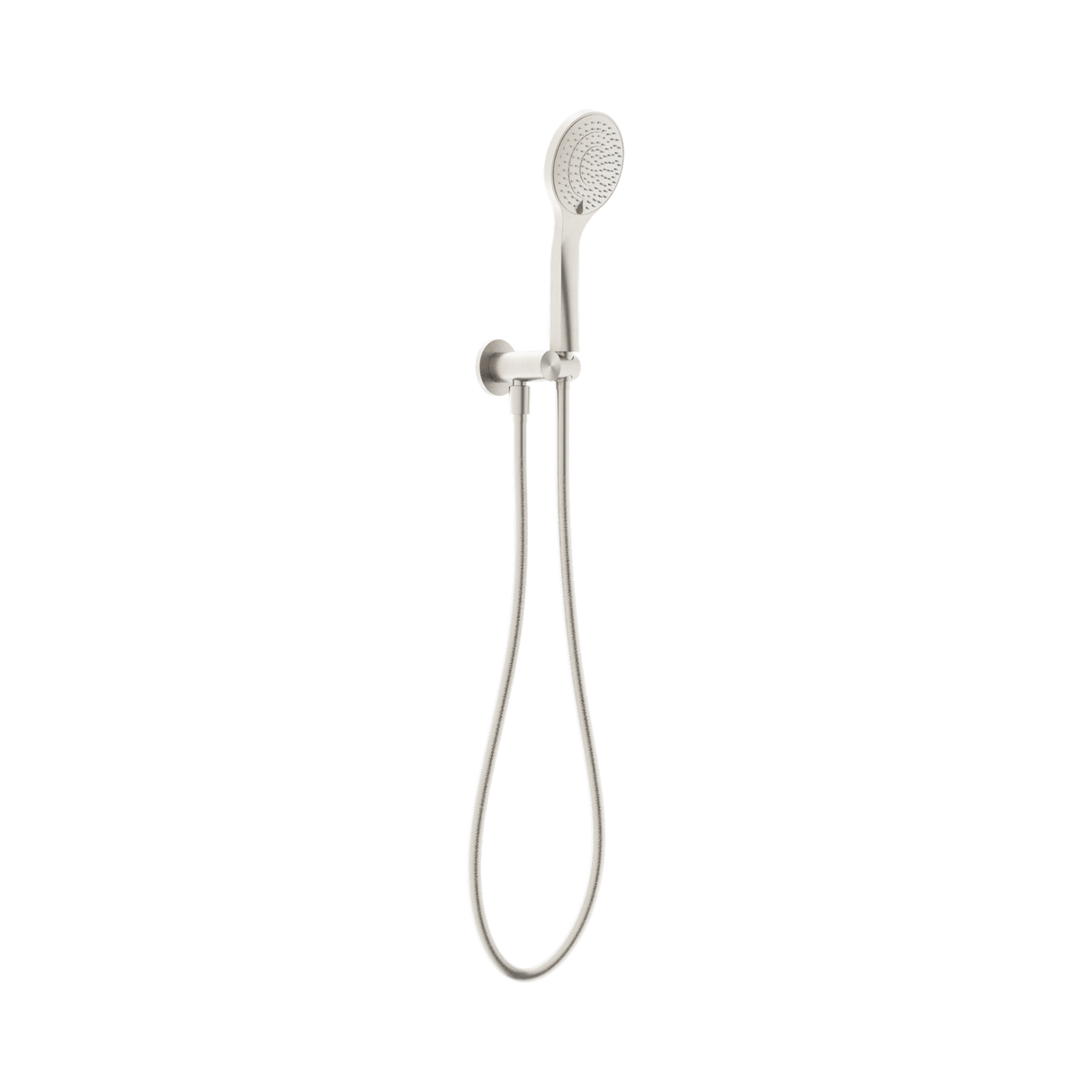 An image of Nero Tapware Mecca Shower On Bracket With Air Shower Brushed Nickel