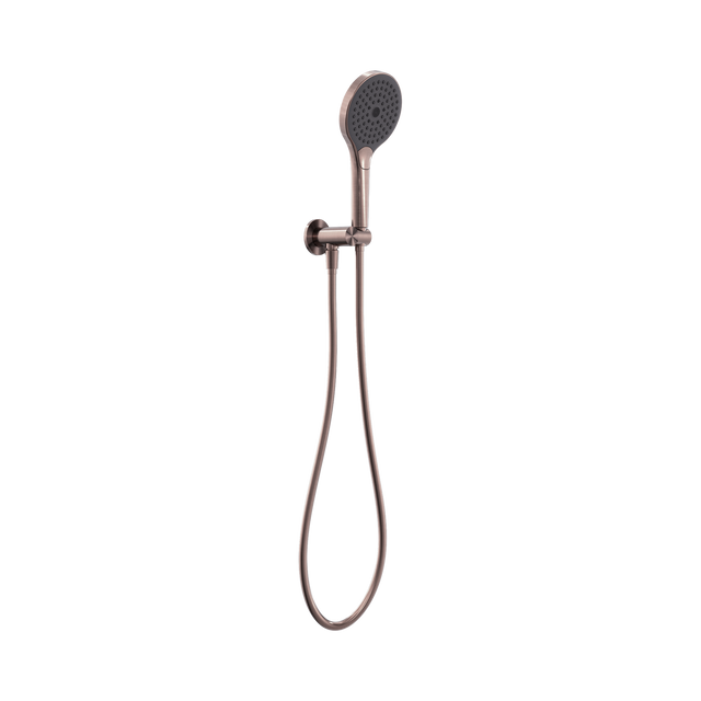 An image of Nero Tapware Mecca Shower On Bracket With Air Shower II Brushed Bronze