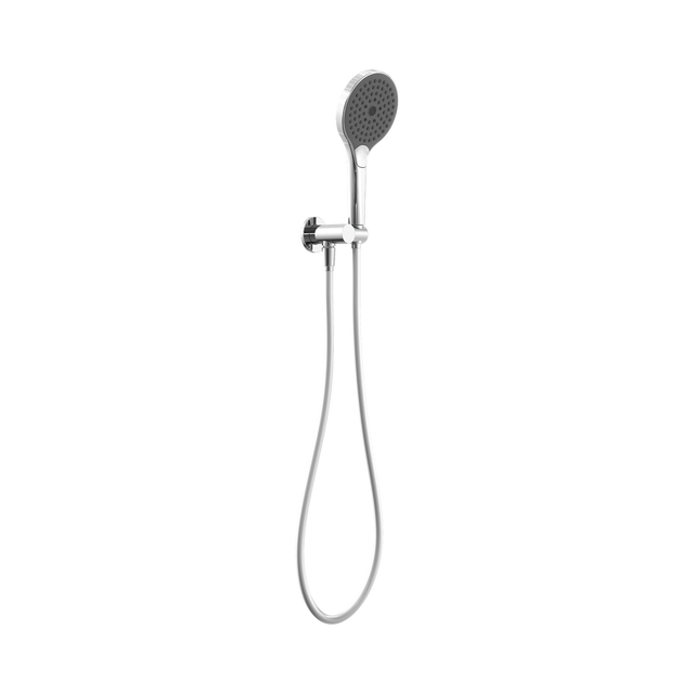 An image of Nero Tapware Mecca Shower On Bracket With Air Shower II Chrome