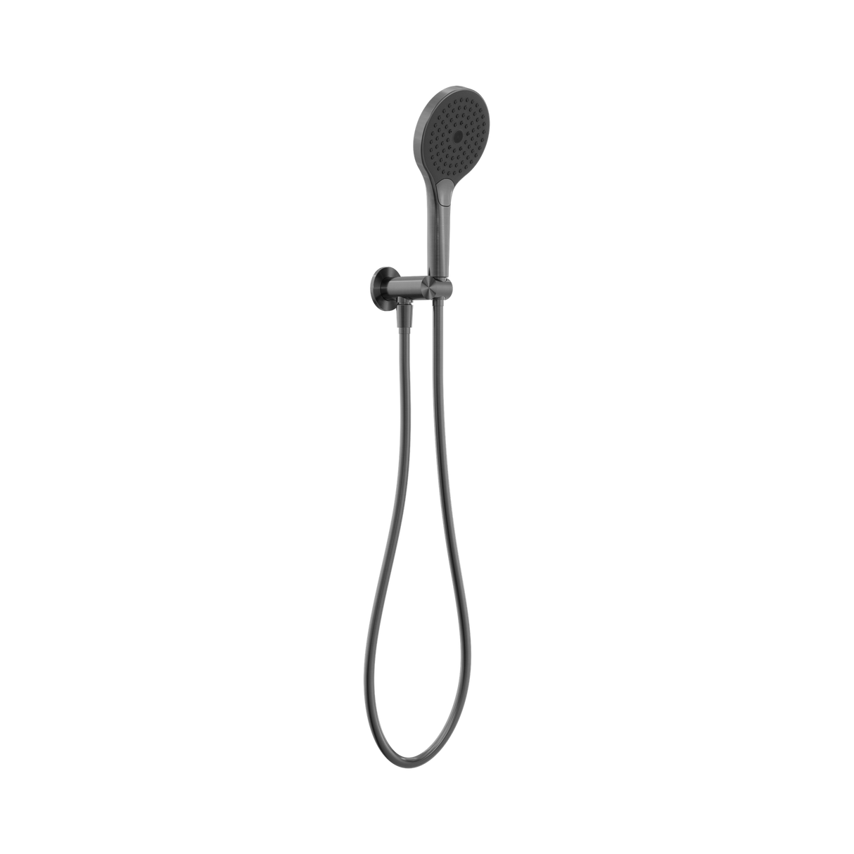 An image of Nero Tapware Mecca Shower On Bracket With Air Shower II Gun Metal