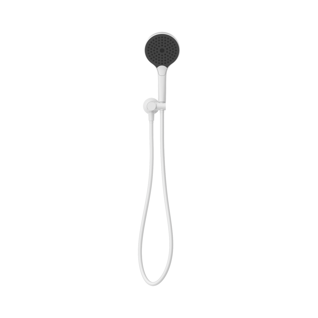 An image of Nero Tapware Mecca Shower On Bracket With Air Shower II Matte White