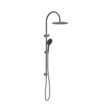 An image of Nero Tapware Mecca Twin Shower With Air Shower II Gun Metal