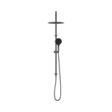 An image of Nero Tapware Mecca Twin Shower With Air Shower II Gun Metal