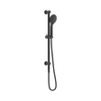 An image of Nero Tapware Mecca Shower Rail With Air Shower Matte Black