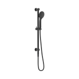 An image of Nero Tapware Mecca Shower Rail With Air Shower Matte Black