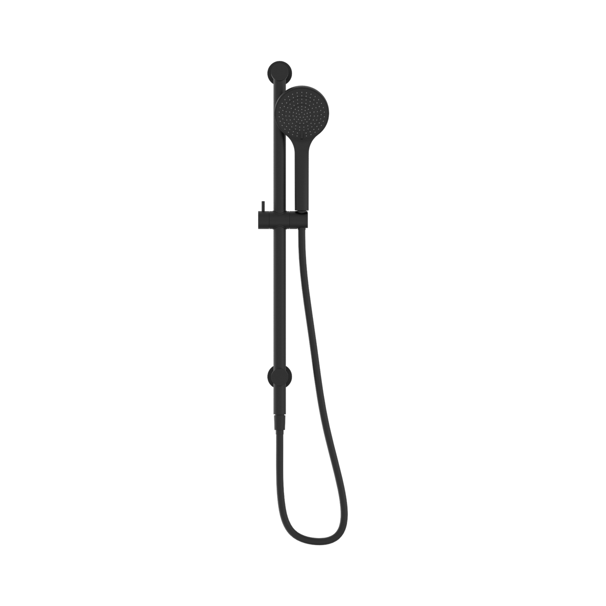 An image of Nero Tapware Mecca Shower Rail With Air Shower Matte Black