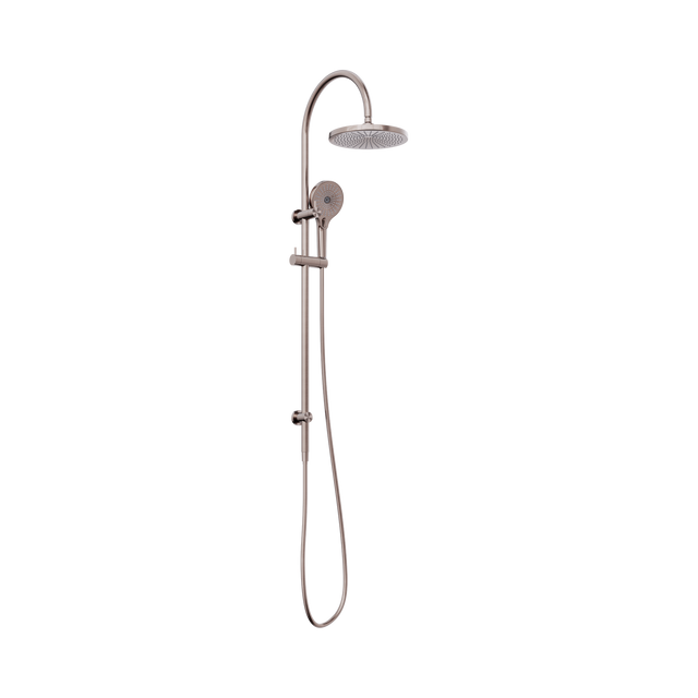 An image of Nero Tapware Mecca Twin Shower Brushed Bronze