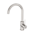 An image of Nero Tapware Mecca Kitchen Mixer Brushed Nickel