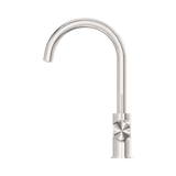 An image of Nero Tapware Mecca Kitchen Mixer Brushed Nickel