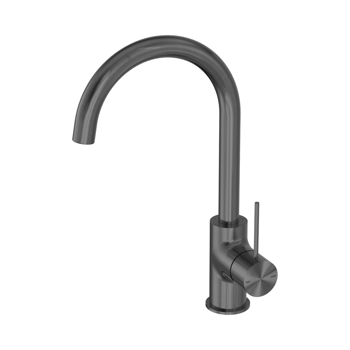 An image of Nero Tapware Mecca Kitchen Mixer Gun Metal