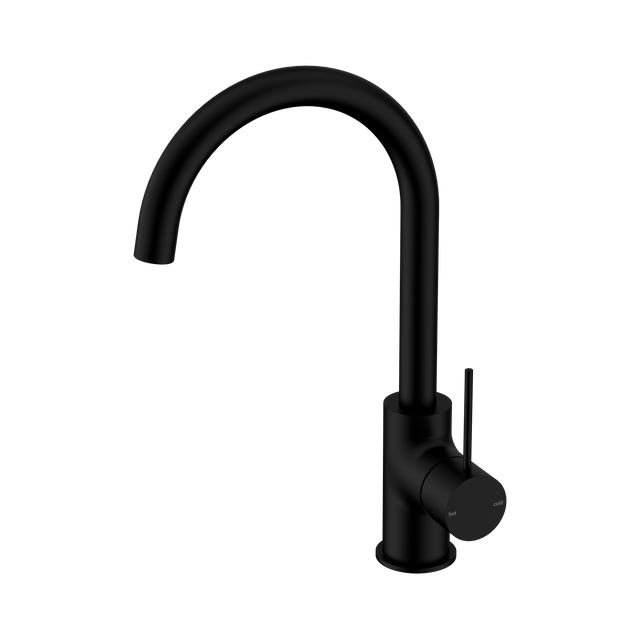 An image of Nero Tapware Mecca Kitchen Mixer Matte Black