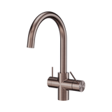 An image of Nero Tapware Mecca 3 Way Filtered Mixer Tap Brushed Bronze