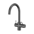 An image of Nero Tapware Mecca 3 Way Filtered Mixer Tap Gun Metal