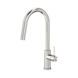 An image of Nero Tapware Mecca Pull Out Sink Mixer With Vegie Spray Function Brushed Nickel