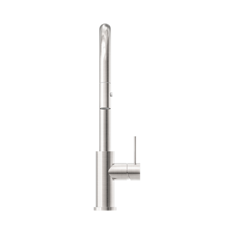 An image of Nero Tapware Mecca Pull Out Sink Mixer With Vegie Spray Function Brushed Nickel