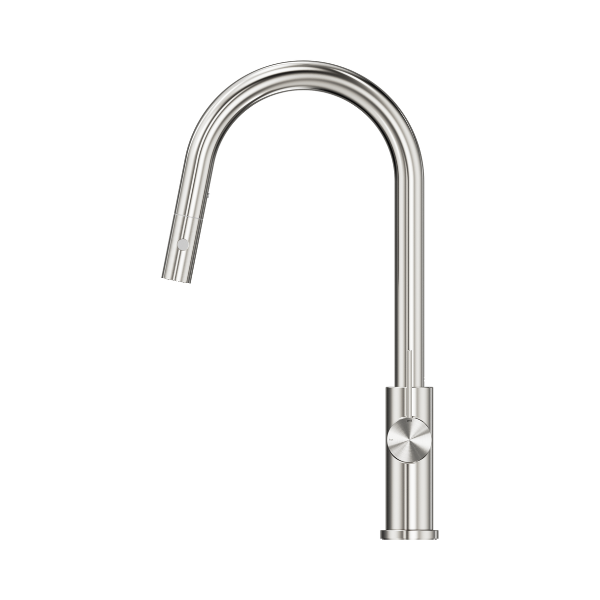 An image of Nero Tapware Mecca Pull Out Sink Mixer With Vegie Spray Function Brushed Nickel