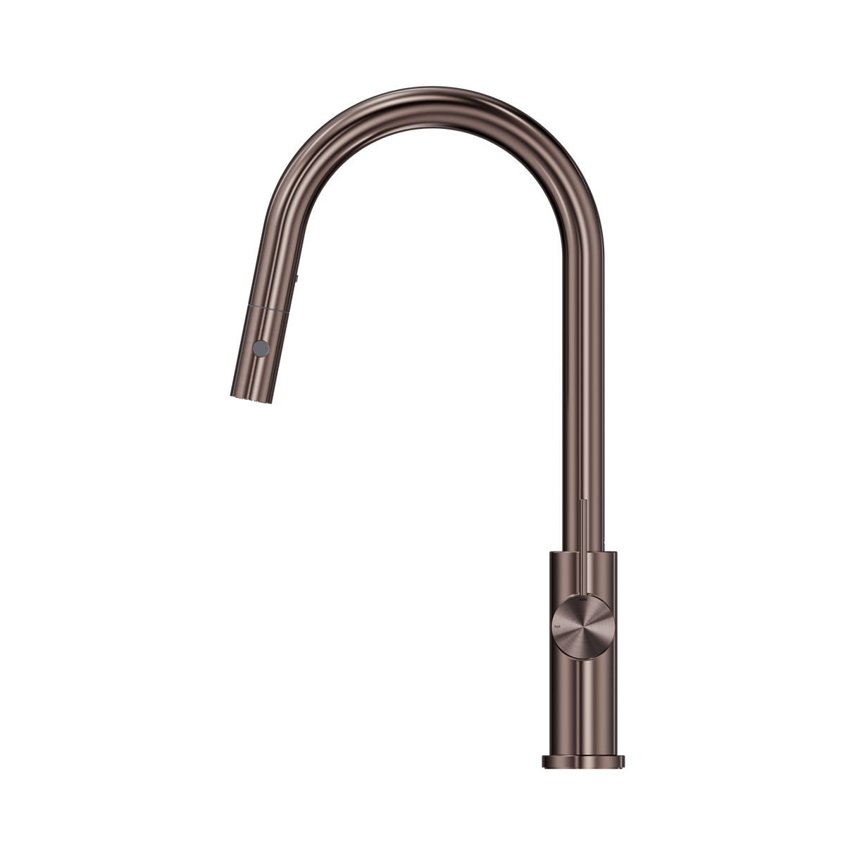 An image of Nero Tapware Mecca Pull Out Sink Mixer With Vegie Spray Function Brushed Bronze