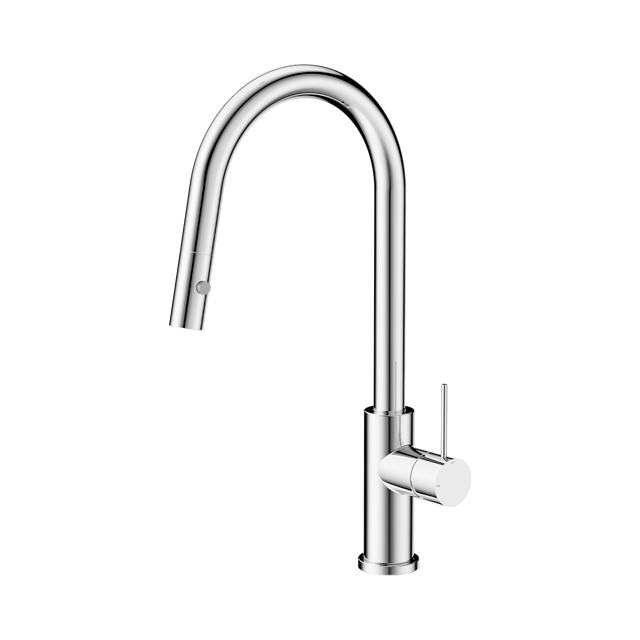 An image of Nero Tapware Mecca Pull Out Sink Mixer With Vegie Spray Function Chrome