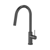 An image of Nero Tapware Mecca Pull Out Sink Mixer With Vegie Spray Function Gun Metal
