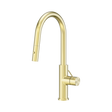 An image of Nero Tapware Mecca Smart Sensor Pull Out Kitchen Mixer Brushed Gold