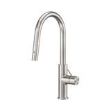 An image of Nero Tapware Mecca Smart Sensor Pull Out Kitchen Mixer Brushed Nickel