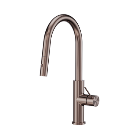 An image of Nero Tapware Mecca Smart Sensor Pull Out Kitchen Mixer Brushed Bronze